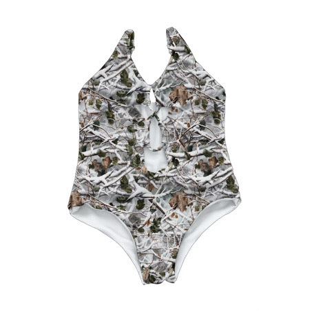 *PREORDER* Aria Girls One Piece Swim (Light Woodsy)