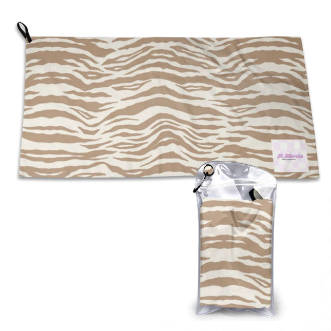 *PREORDER* Mini Microfiber ToGo Towel (Caramel x White Zebra)