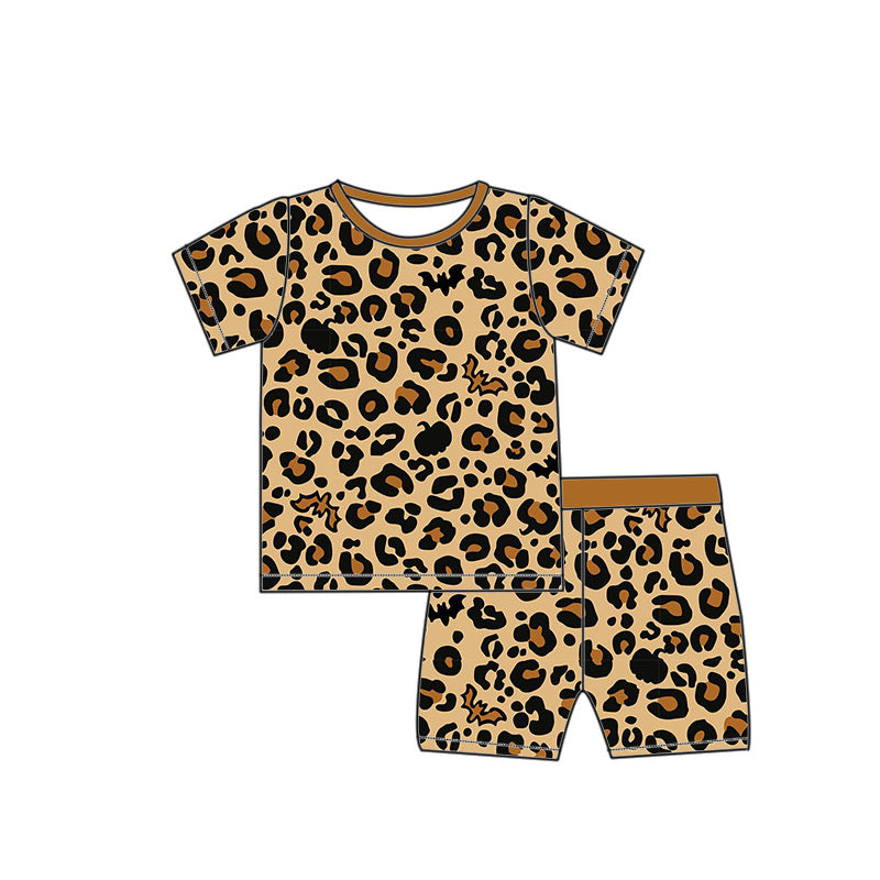 *PREORDER* Two Piece Bamboo Shorts Set (Bat x Cheetah)