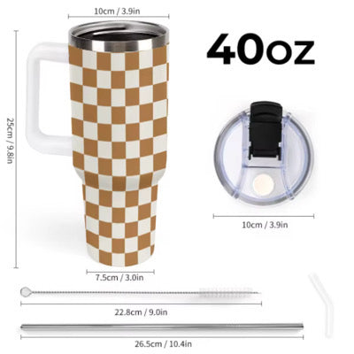 *PREORDER* Essential Tumbler (Brown Checkered)