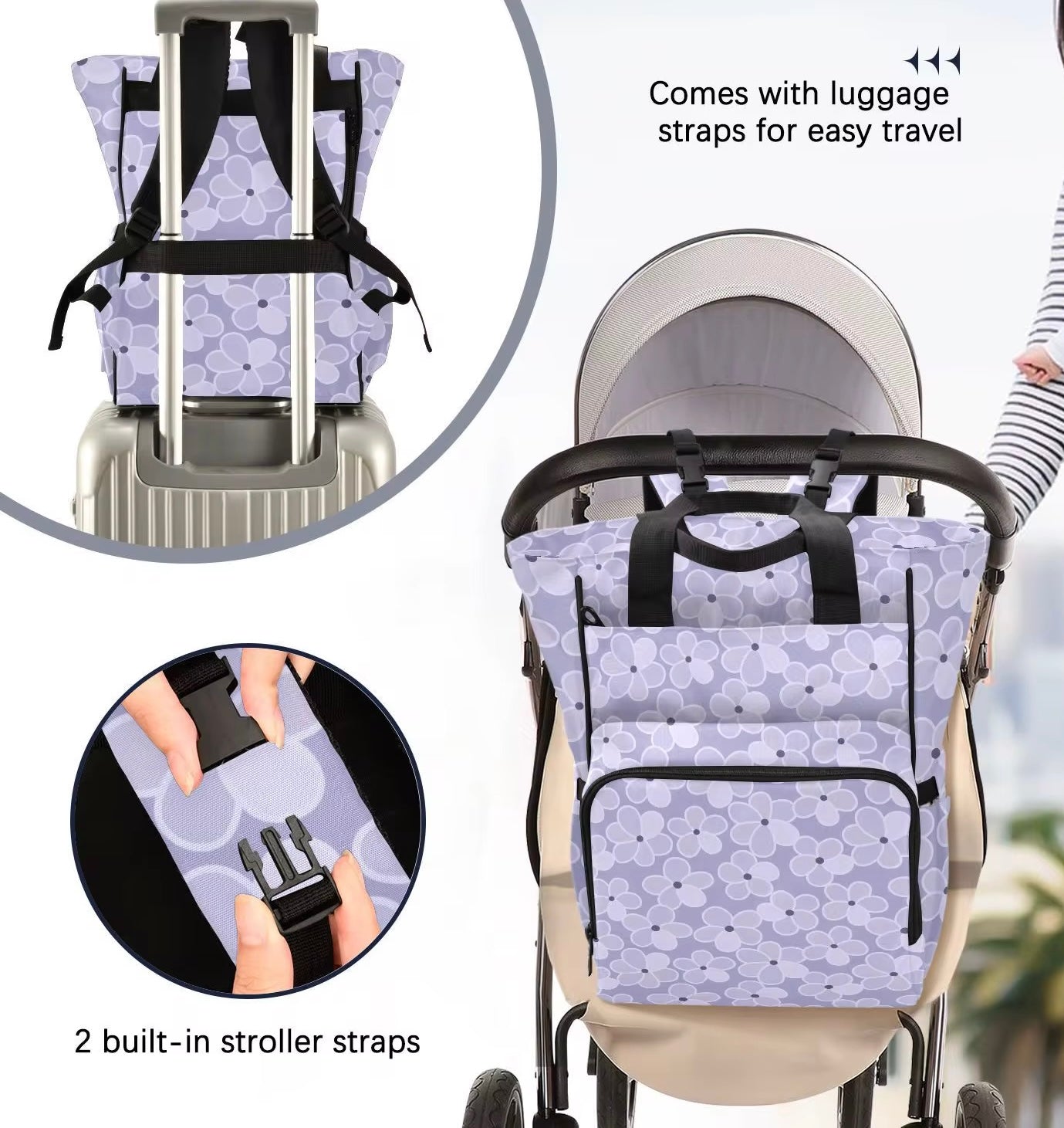 *PREORDER* Backpack Diaper Bag (Cheetah x Mouse Head)