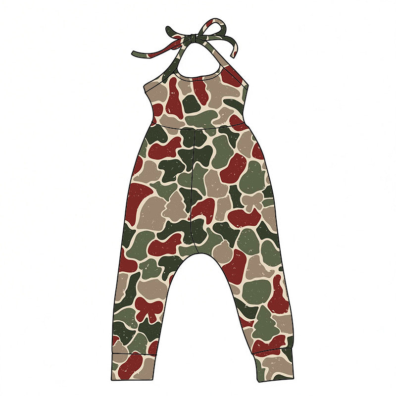 *PREORDER* Holiday Halter Jumpsuit (XMAS Camo)