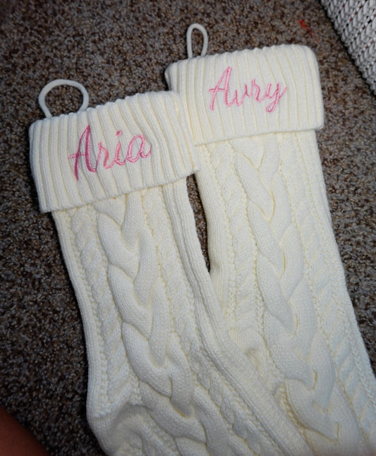 *PREORDER* Custom Embroidered Stocking