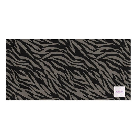 *PREORDER* Microfiber Beach Towel (Black x Gray Zebra)