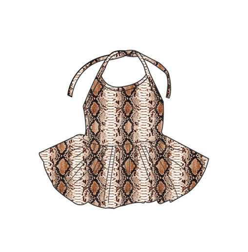 *PREORDER* Must Have Halter Top (Snake Skin)
