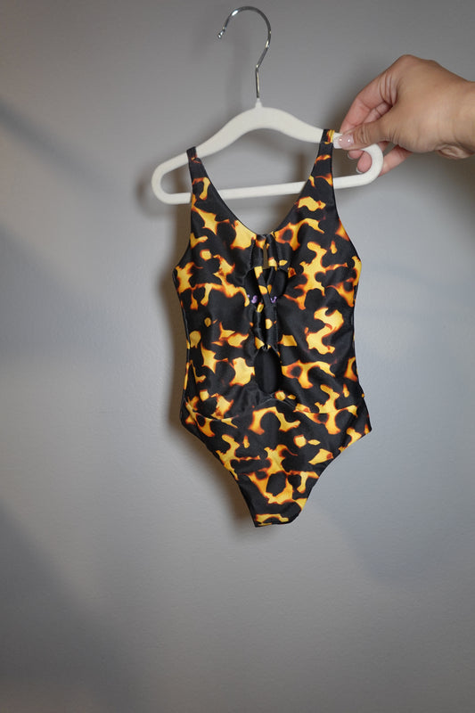 *PREORDER* Aria Girls One Piece Swim (Tortoise Shell)