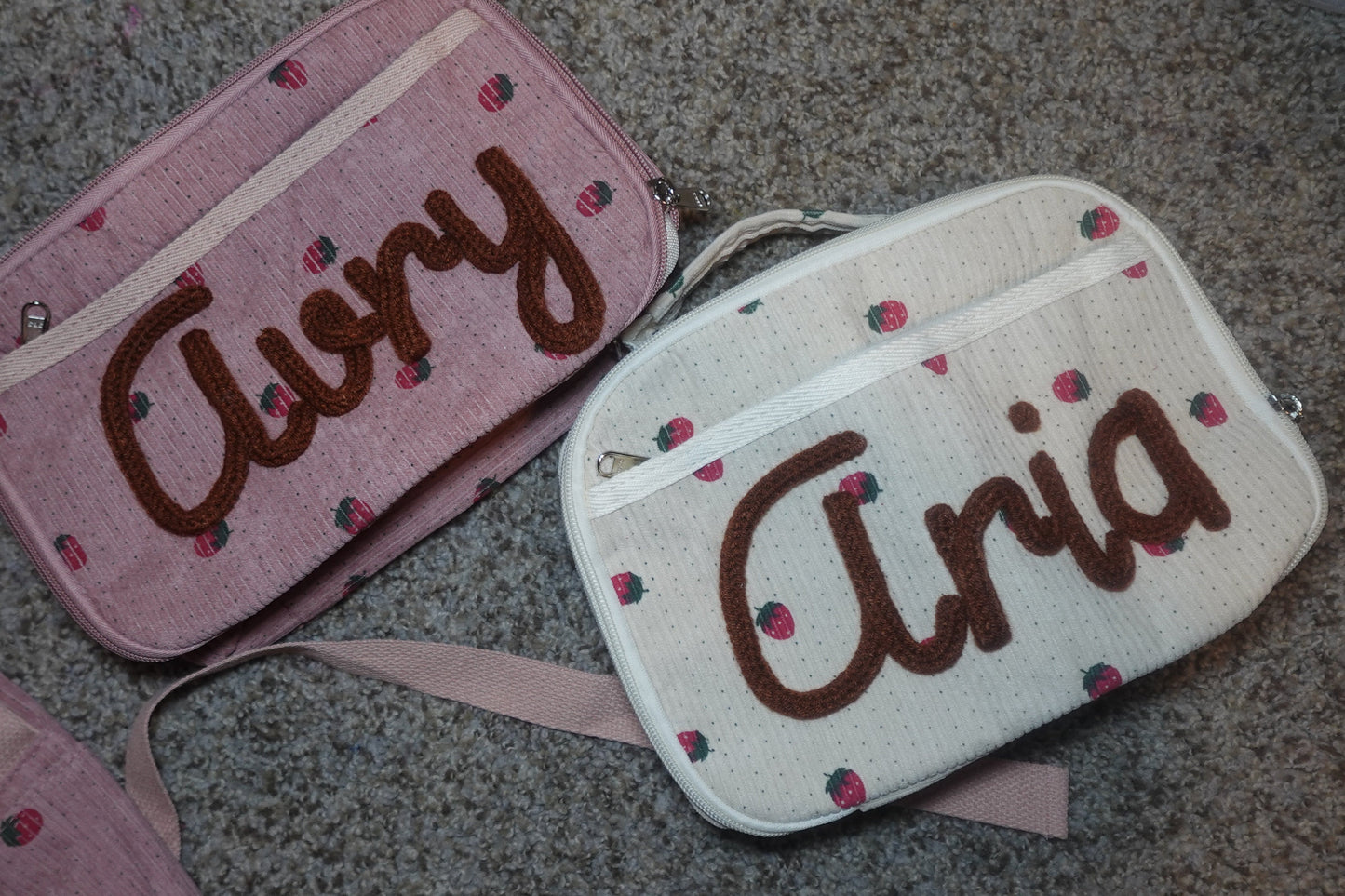 *PREORDER* Custom Embroidered Backpack x Lunch Bag Duo