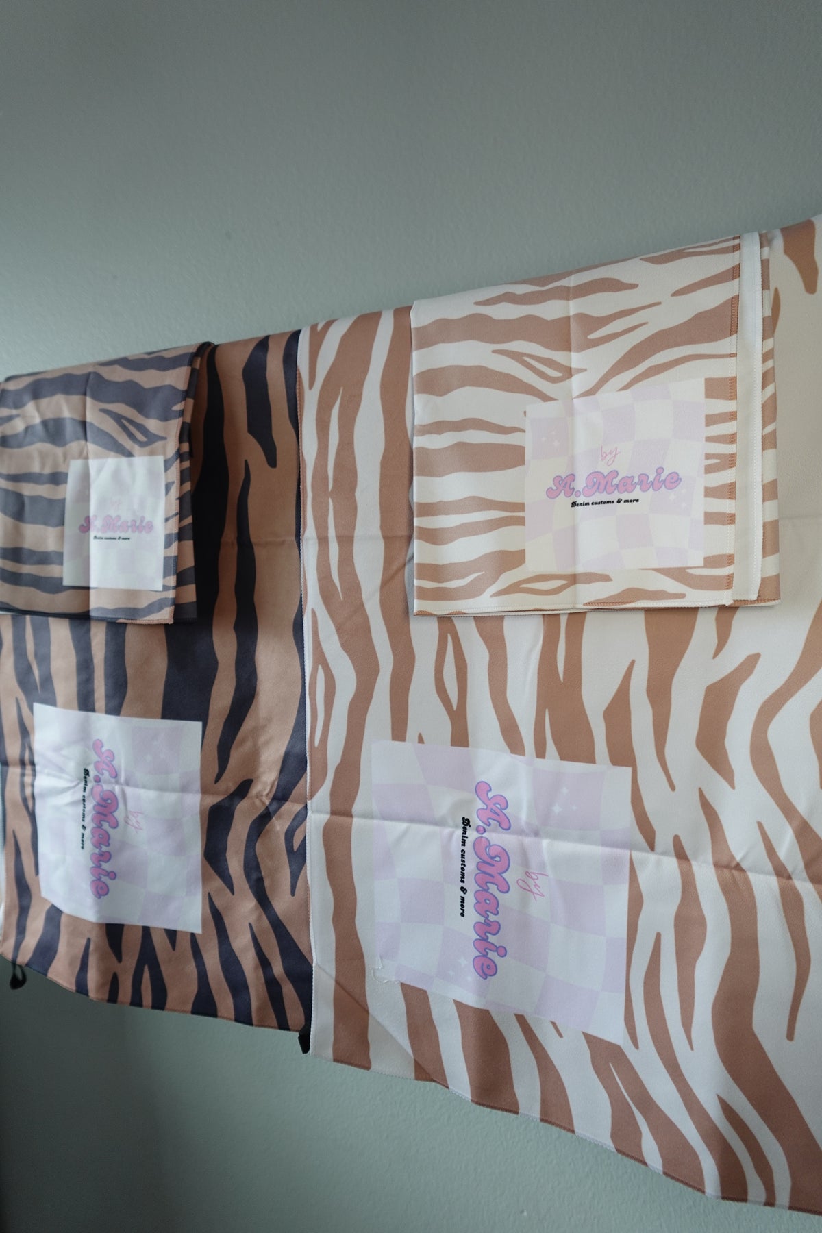 *PREORDER* Mini Microfiber ToGo Towel (Caramel x White Zebra)
