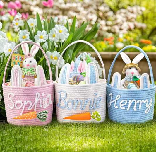 *PREORDER* Embroidered Easter Basket