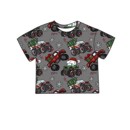 *PREORDER* Boys Holiday Tee (Holiday Monster Truck)