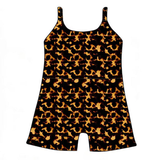 *PREORDER* Avry Fitted Romper (Tortoise Shell)