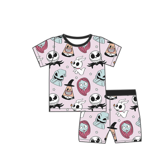*PREORDER* Two Piece Bamboo Shorts Set (Nightmare Before)