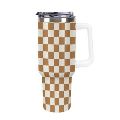 *PREORDER* Essential Tumbler (Brown Checkered)