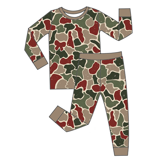 *PREORDER* Two Piece Bamboo Long Set (XMAS Camo)
