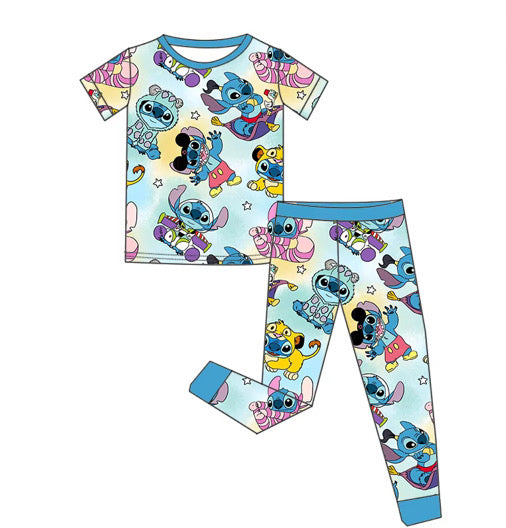 *PREORDER* Two Piece Bamboo Pj Set (Stitchy Undercover)