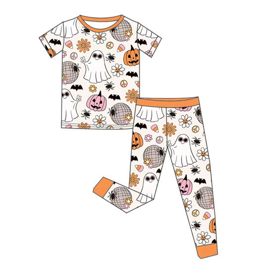 *PREORDER* Two Piece Bamboo Pj Set (Groovy Ghosty)