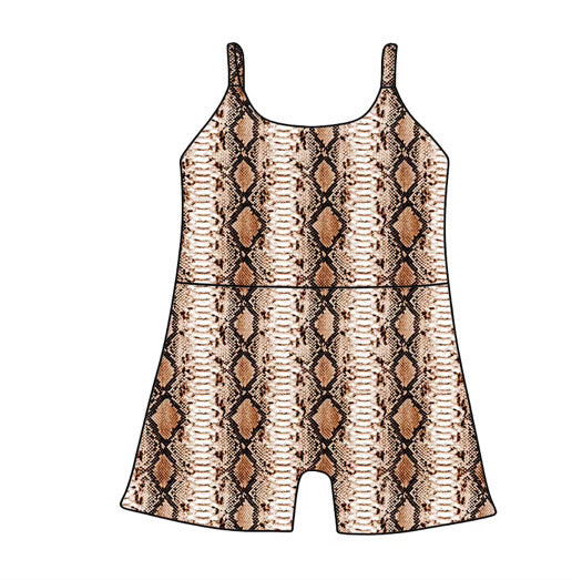 *PREORDER* Avry Fitted Romper (Snake Skin)
