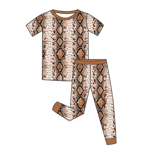 *PREORDER* Two Piece Bamboo Pj Set (Snake Skin)